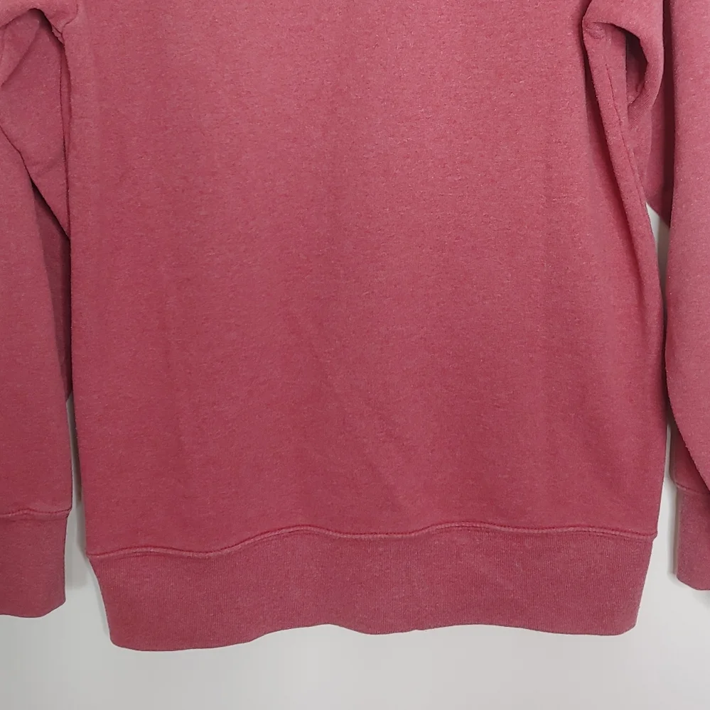 The North Face Men's Light Red Pullover Faded Crew Neck Sweatshirt Size Small
